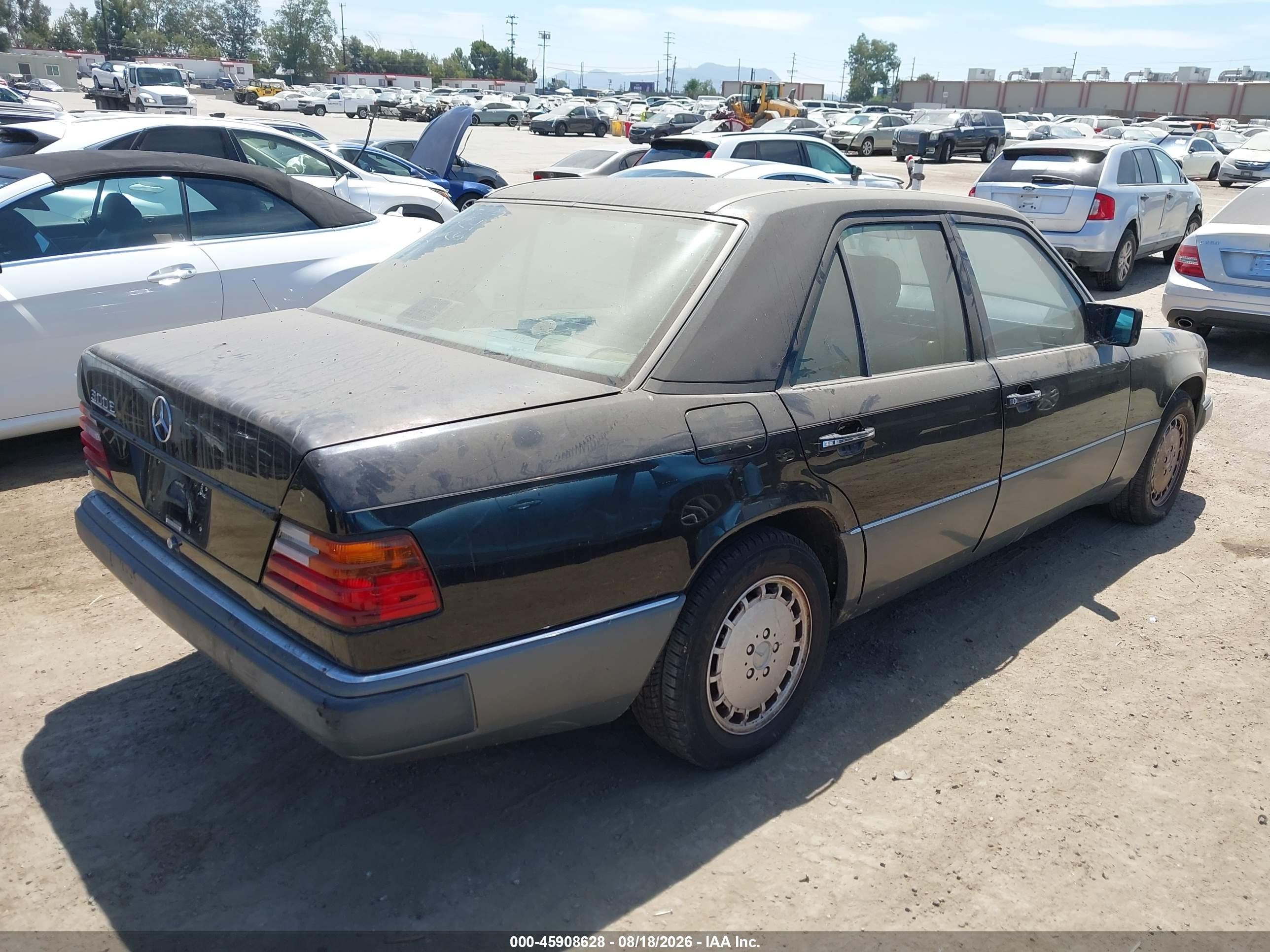 1991 Mercedes-benz 300 E Black vin: WDBEA30D3MB292338
