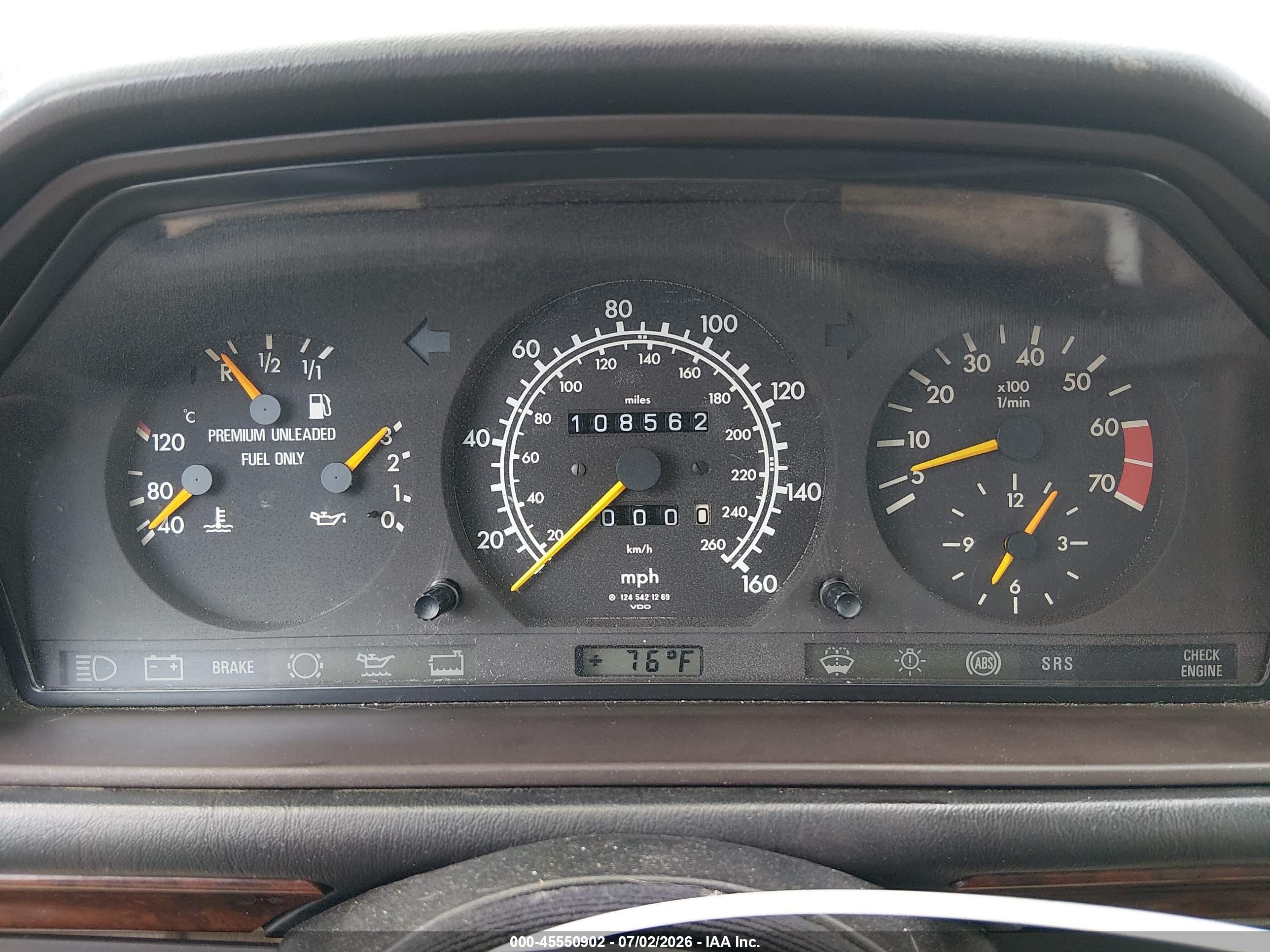 1994 Mercedes-benz E 420 Gold vin: WDBEA34EXRC118786