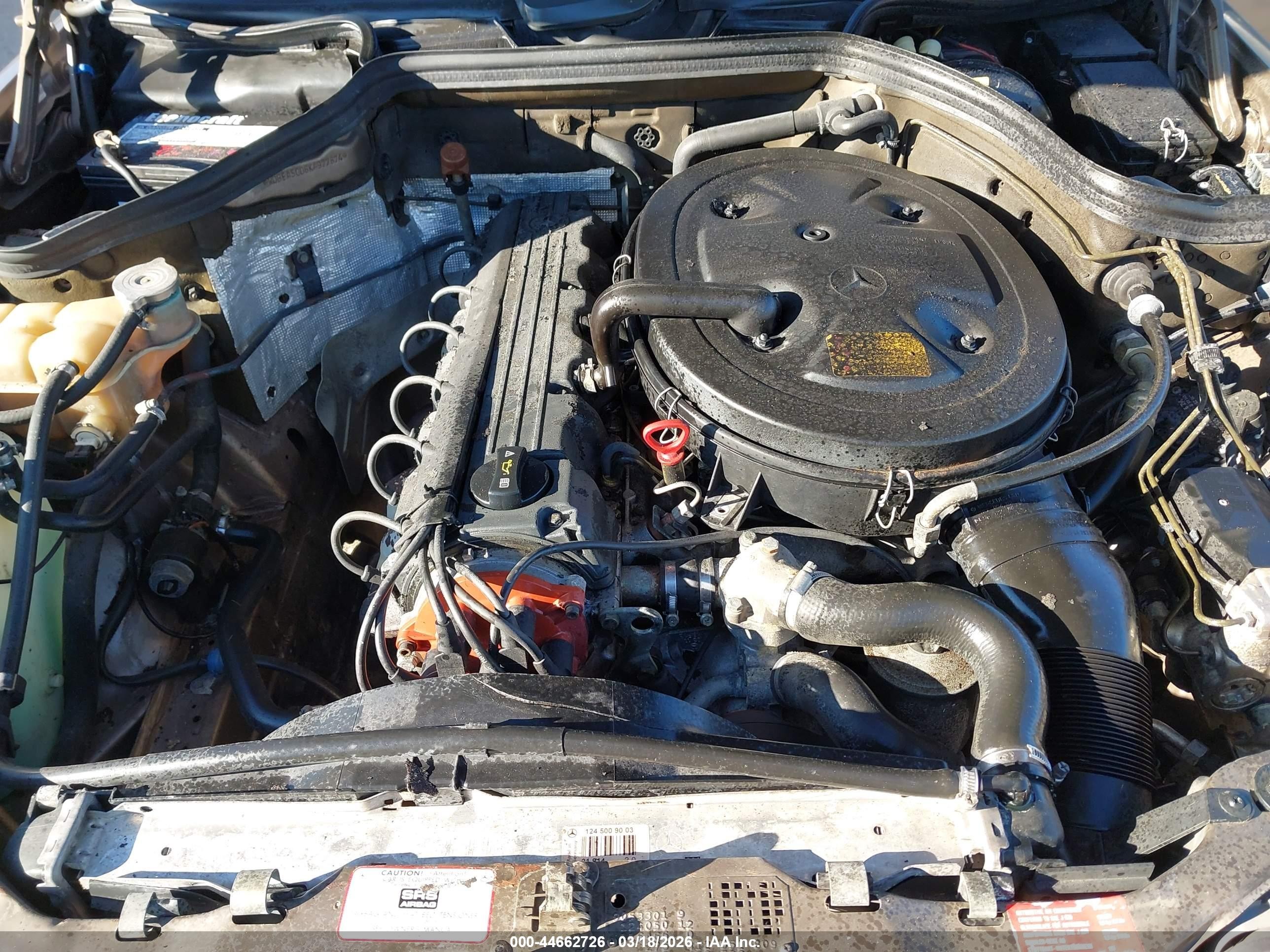 1989 Mercedes-benz 300 Ce Tan vin: WDBEA50D6KA977674