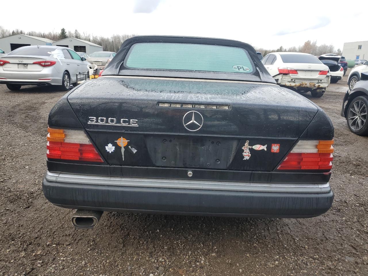 1993 Mercedes-benz 300 Cecv Черный vin: WDBEA66E2PB907502