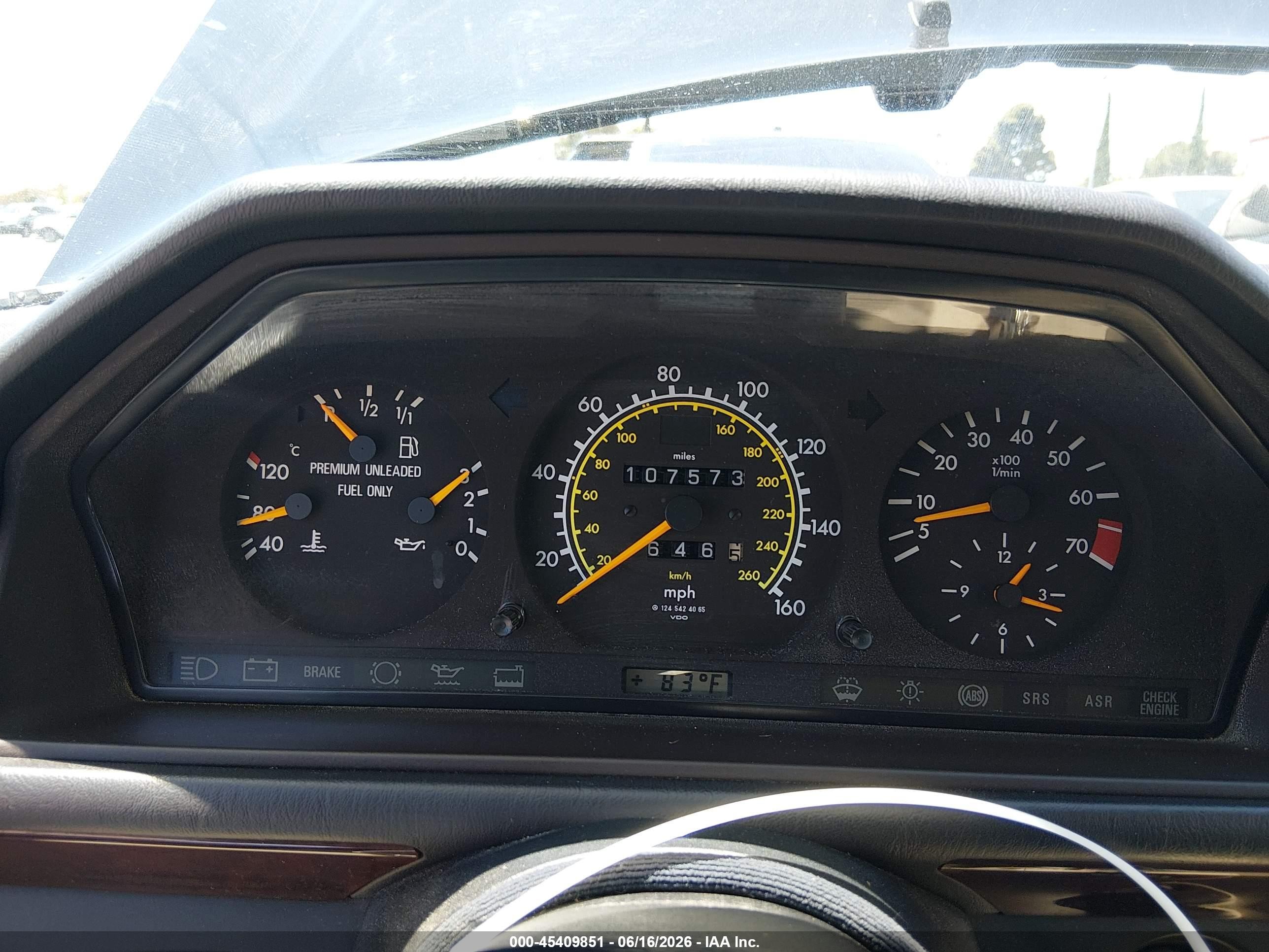 1995 Mercedes-benz E 320 Black vin: WDBEA66EXSC255845