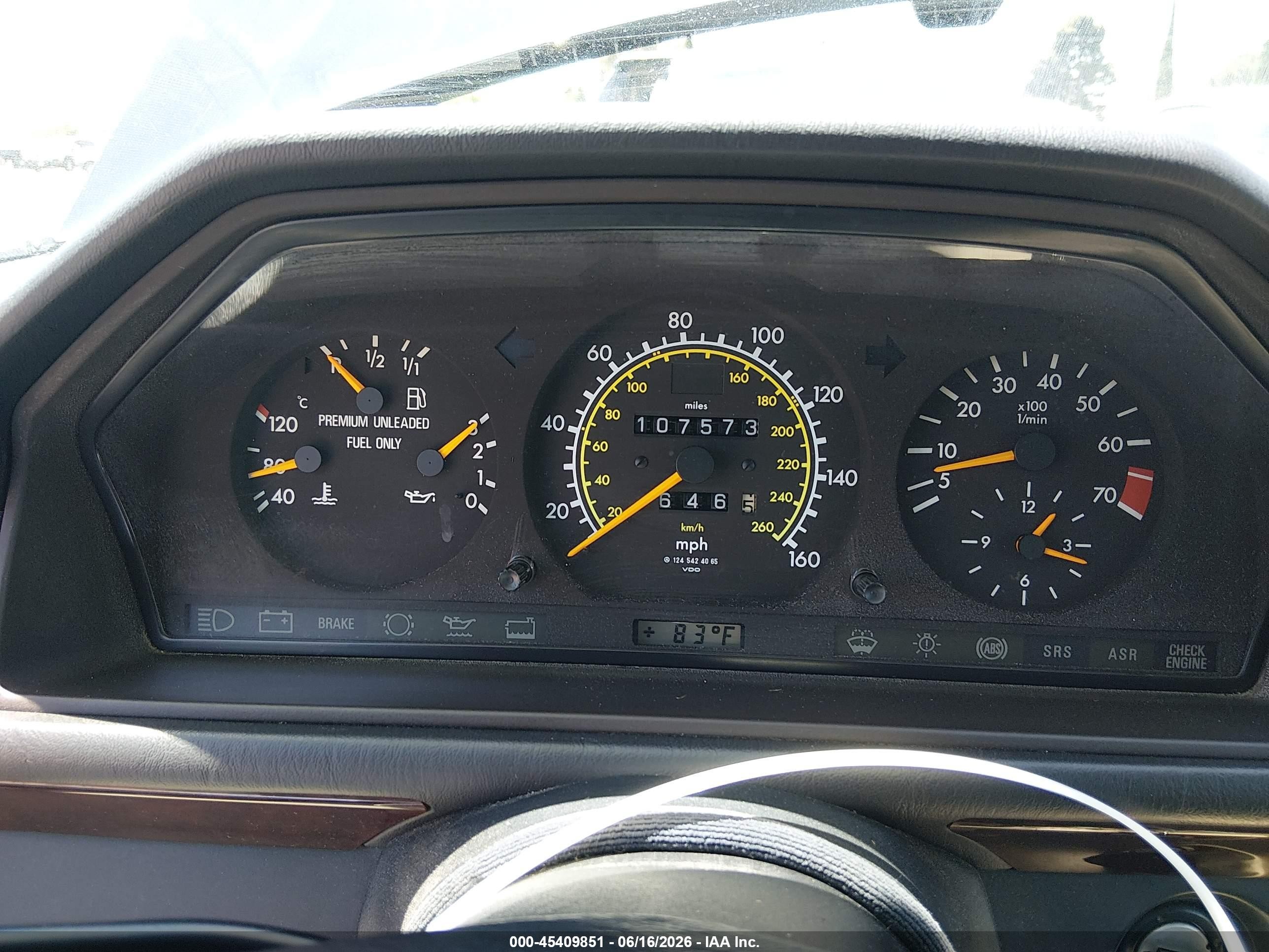 1995 Mercedes-benz E 320 Black vin: WDBEA66EXSC255845