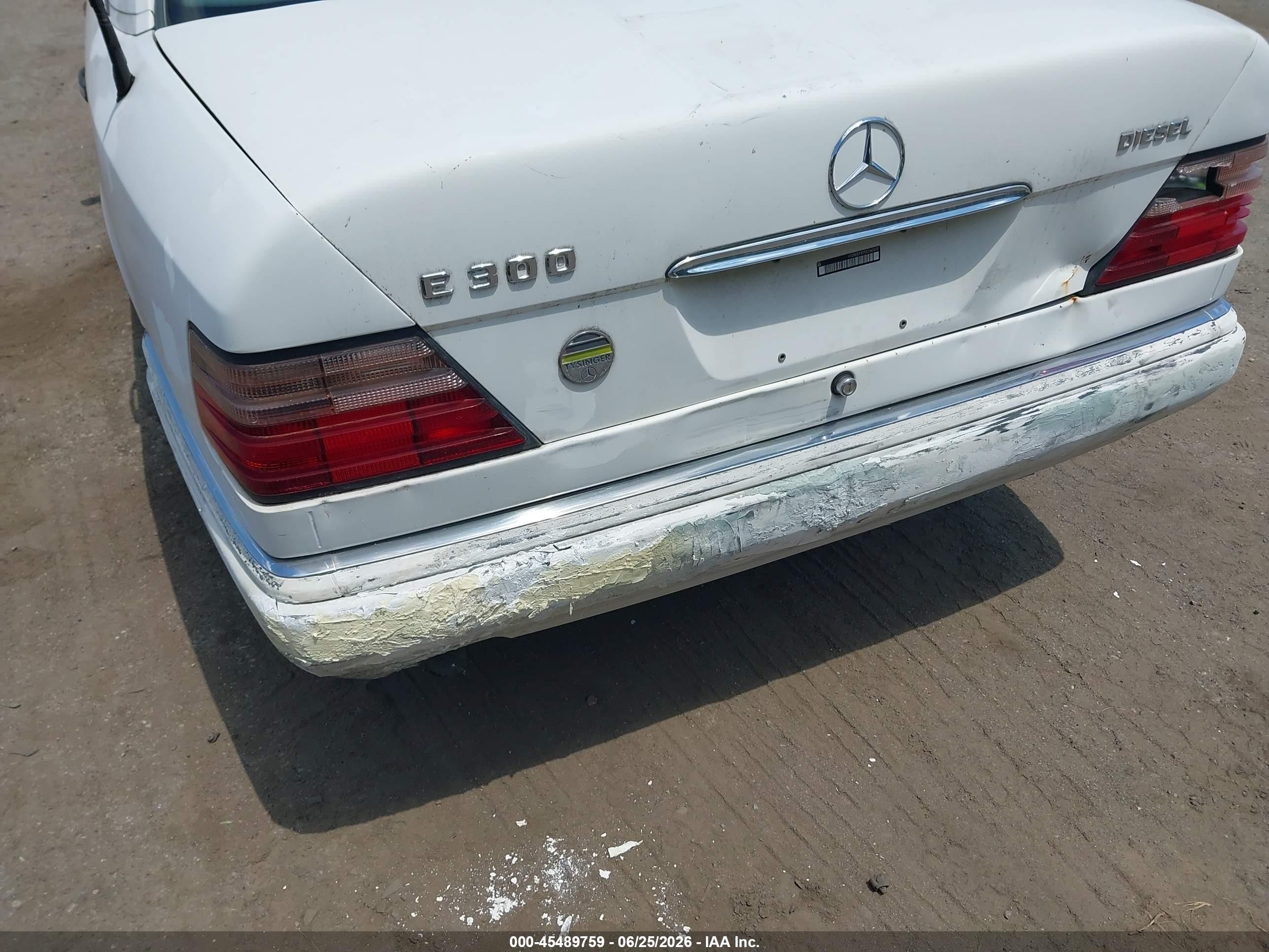 1995 Mercedes-benz E 300d/300d Special White vin: WDBEB31E9SC060533