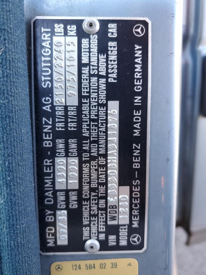 1987 Mercedes-benz 300 Dt Blue vin: WDBEB33D8HA341876