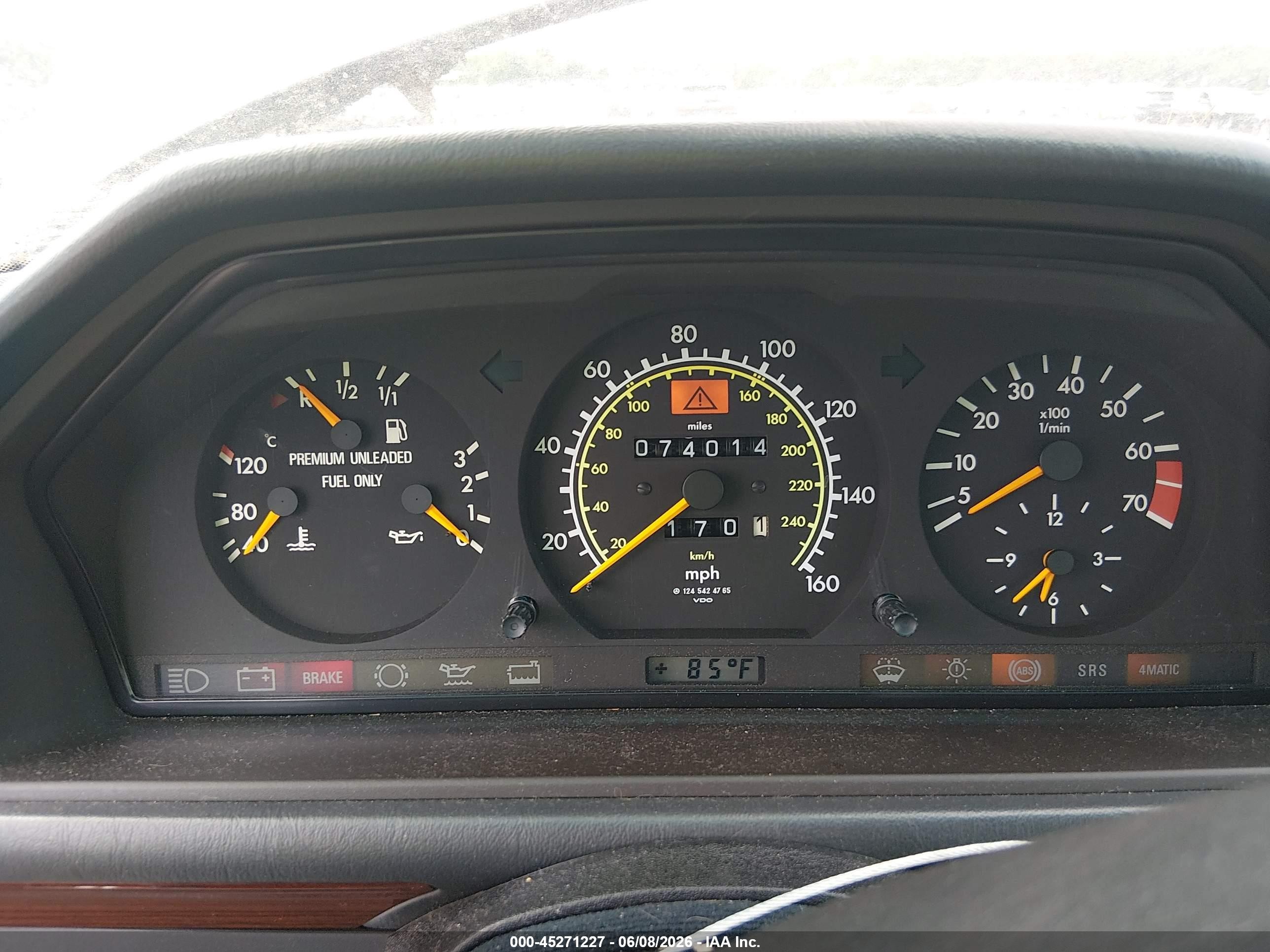 1993 Mercedes-benz 300 E 4matic Black vin: WDBED30E3PB869566