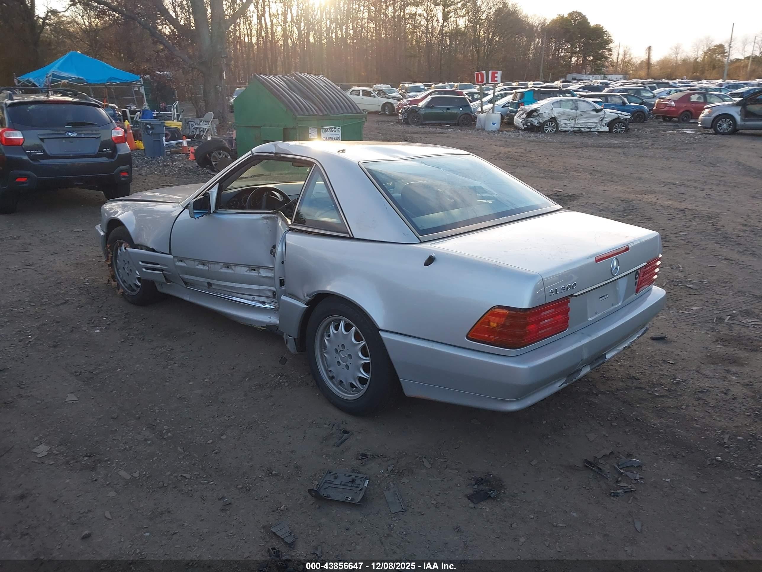 1990 Mercedes-benz 300 Sl Серебряный vin: WDBFA61E0LF007857