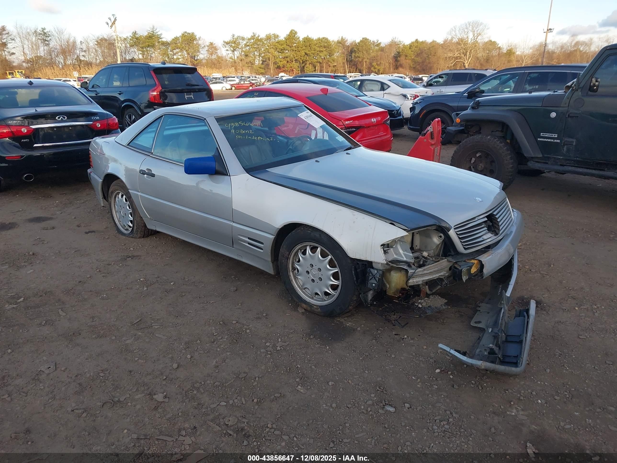 1990 Mercedes-benz 300 Sl Серебряный vin: WDBFA61E0LF007857