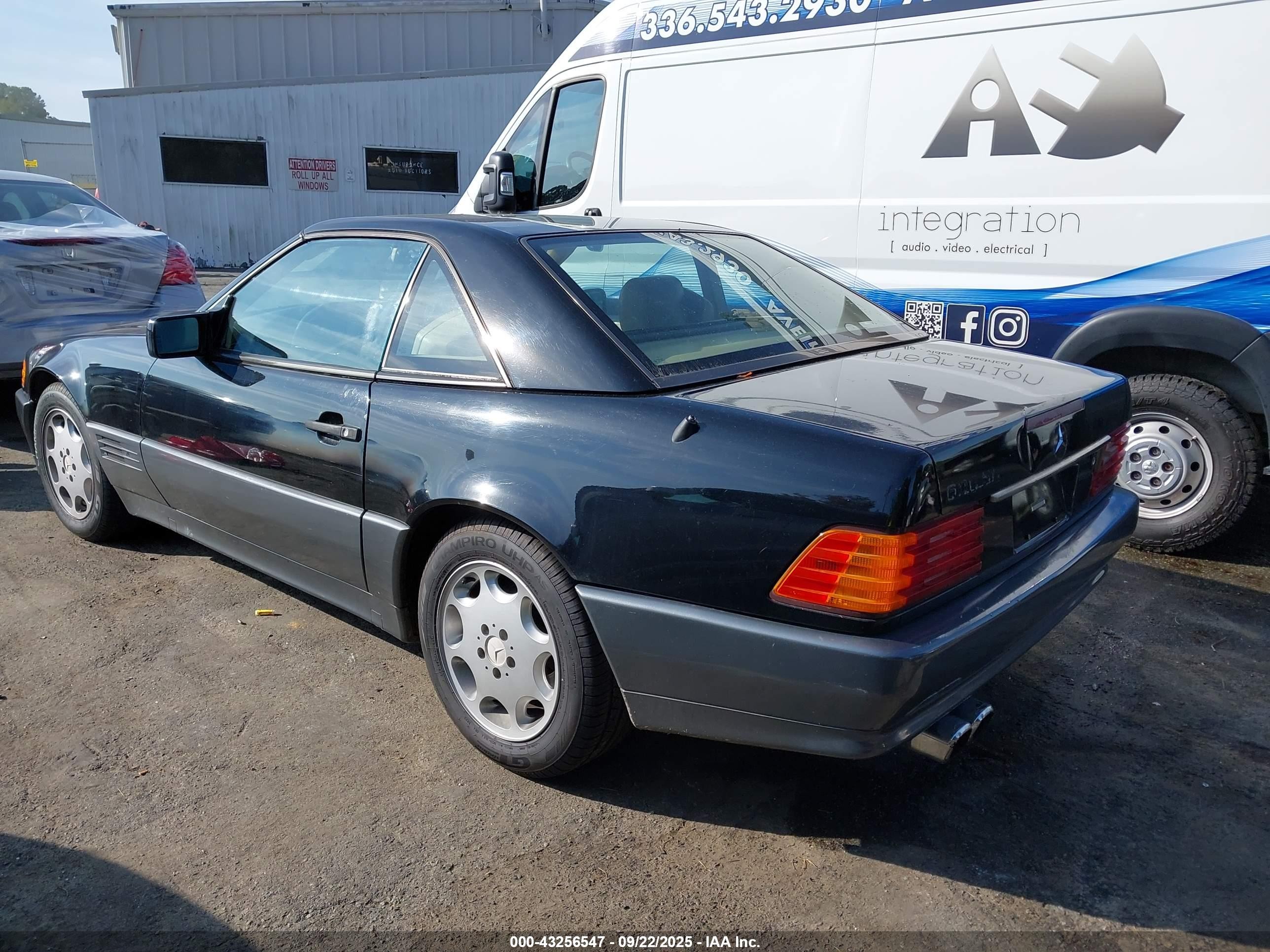 1991 Mercedes-benz 300 Sl Black vin: WDBFA61E0MF032467