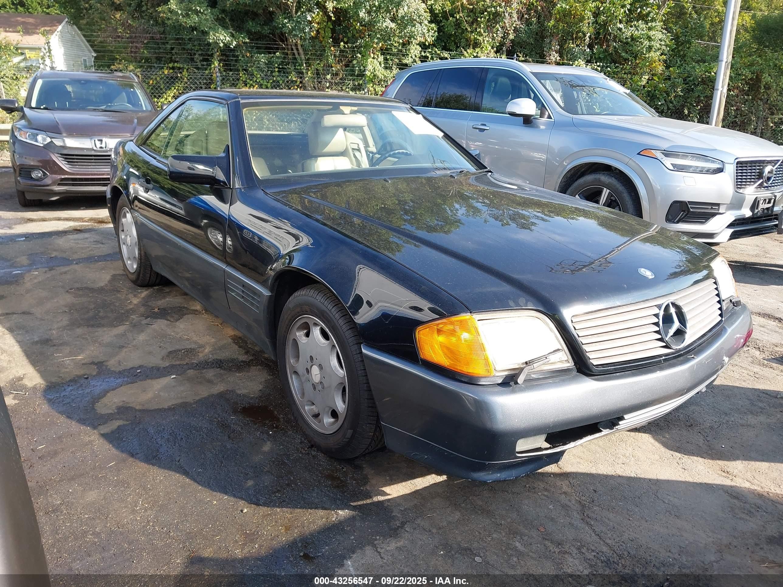 1991 Mercedes-benz 300 Sl Black vin: WDBFA61E0MF032467