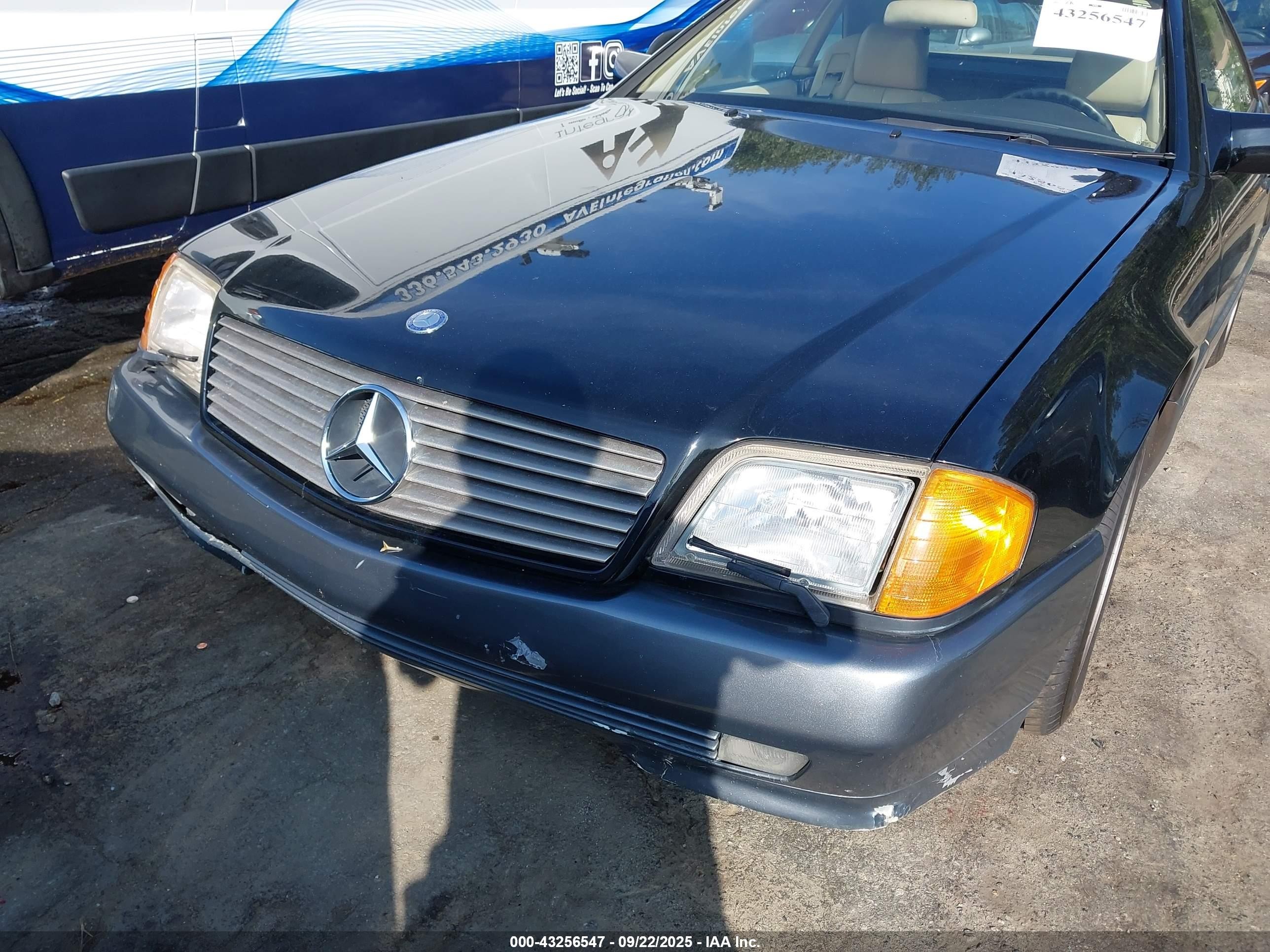 1991 Mercedes-benz 300 Sl Black vin: WDBFA61E0MF032467