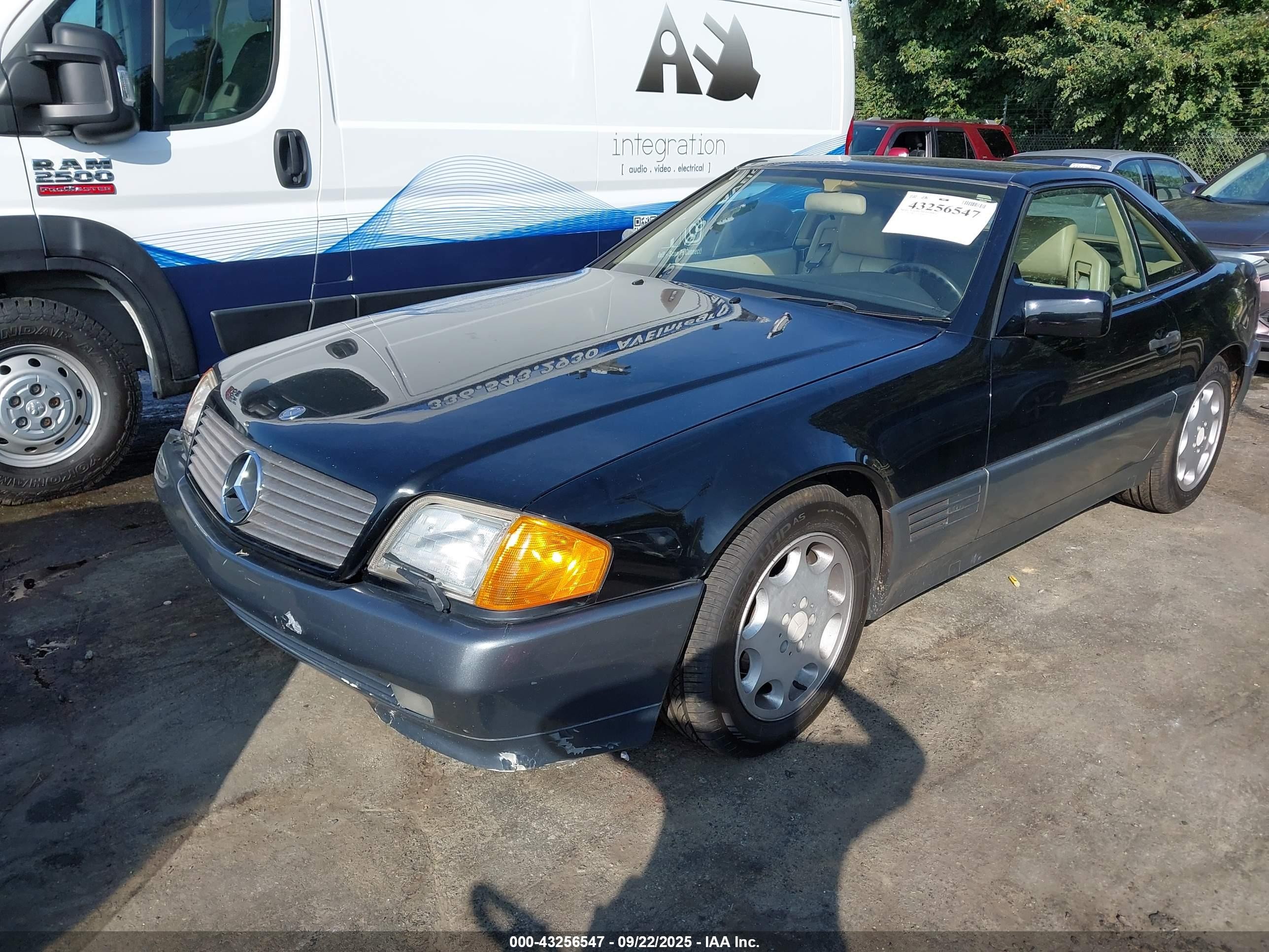 1991 Mercedes-benz 300 Sl Black vin: WDBFA61E0MF032467