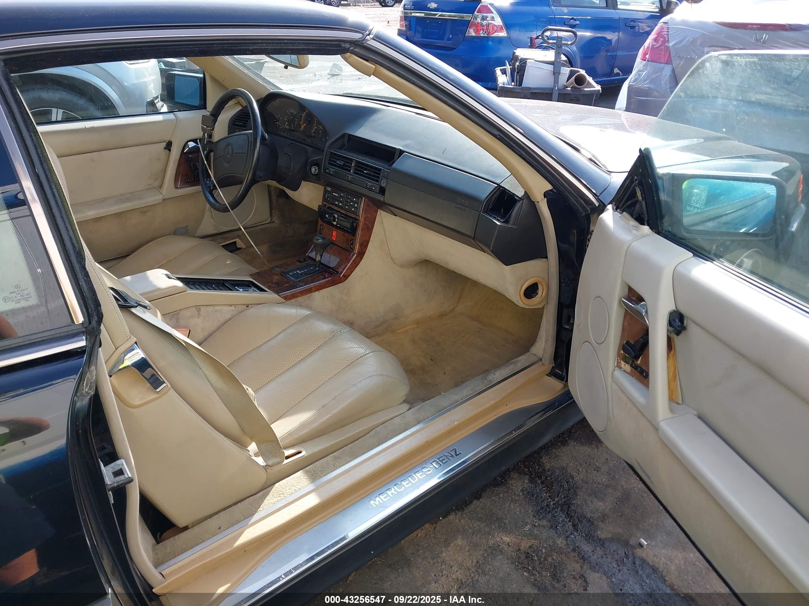 1991 Mercedes-benz 300 Sl Black vin: WDBFA61E0MF032467