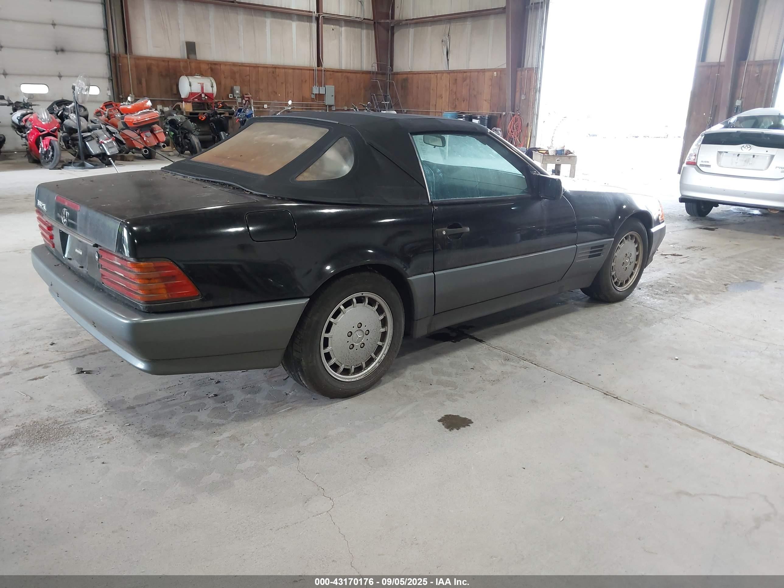 1992 Mercedes-benz 300 Sl Black vin: WDBFA61E0NF038657