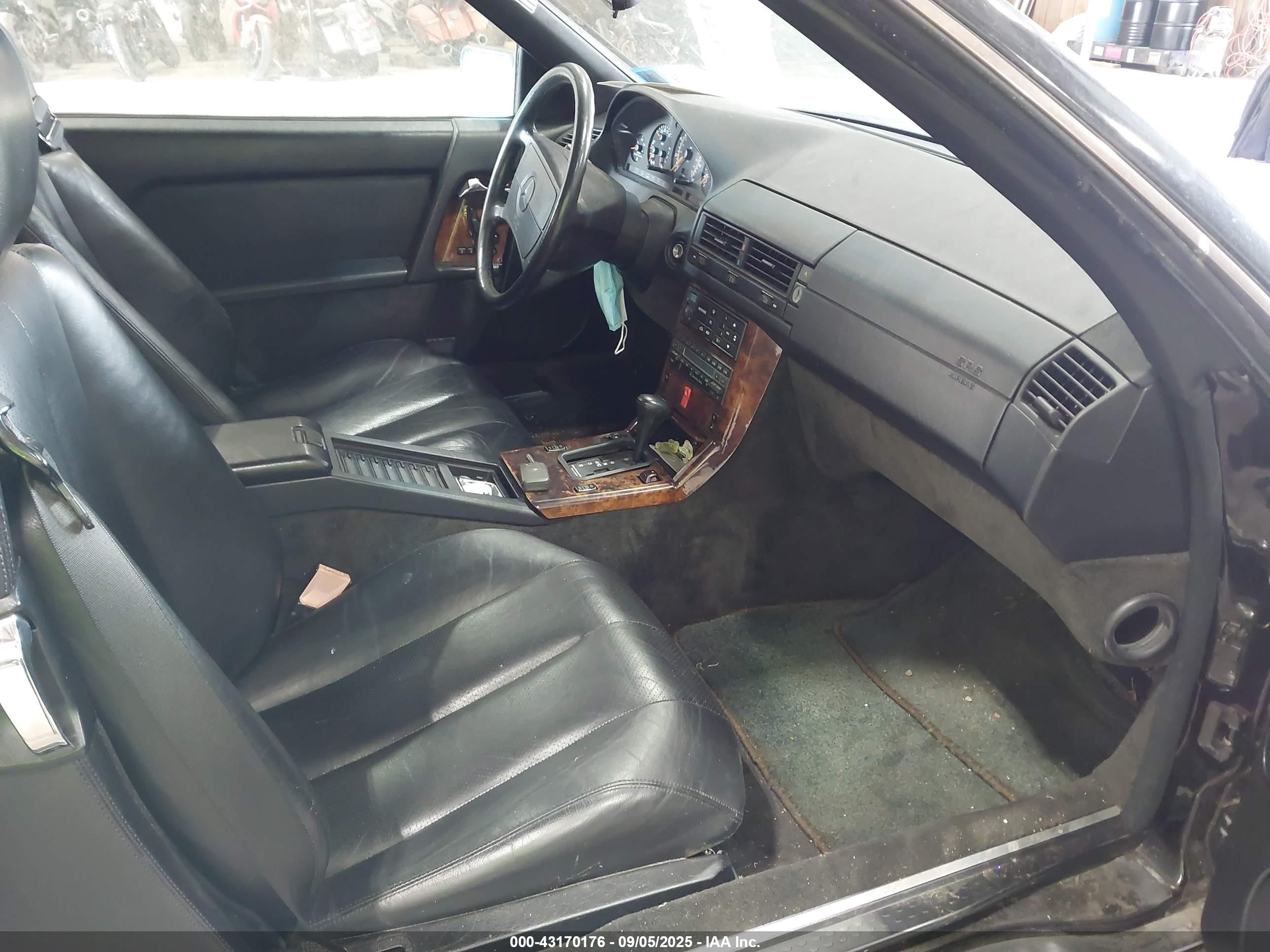 1992 Mercedes-benz 300 Sl Black vin: WDBFA61E0NF038657