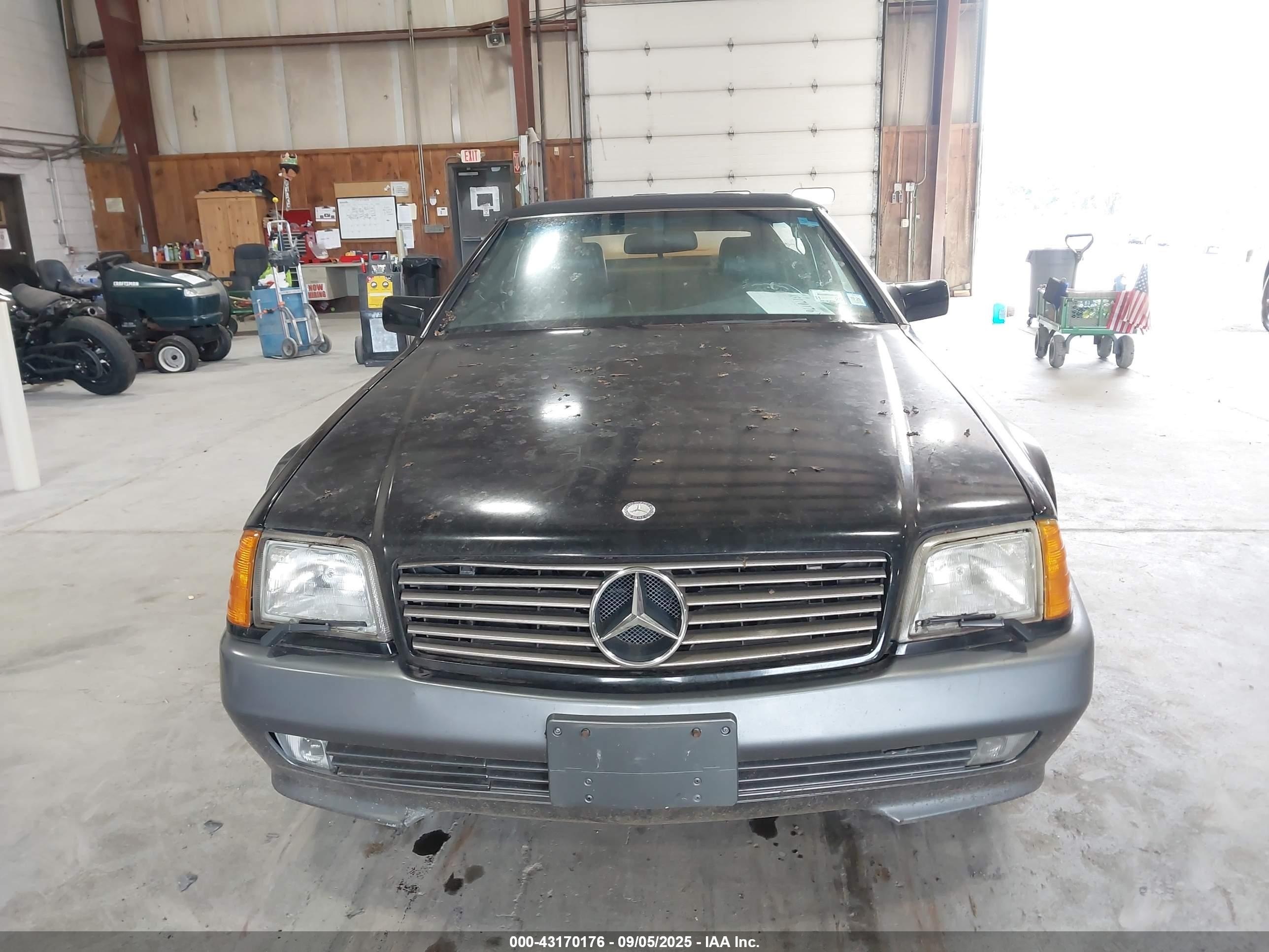1992 Mercedes-benz 300 Sl Black vin: WDBFA61E0NF038657