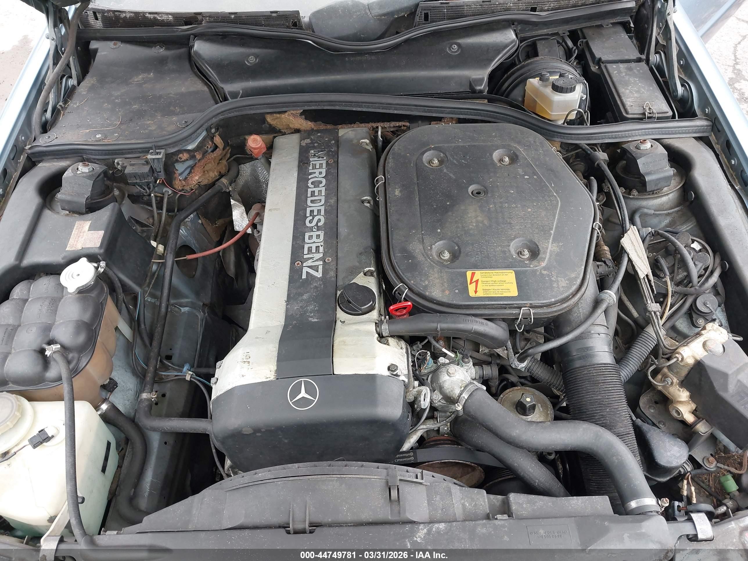 1990 Mercedes-benz 300 Sl Blue vin: WDBFA61E1LF003980