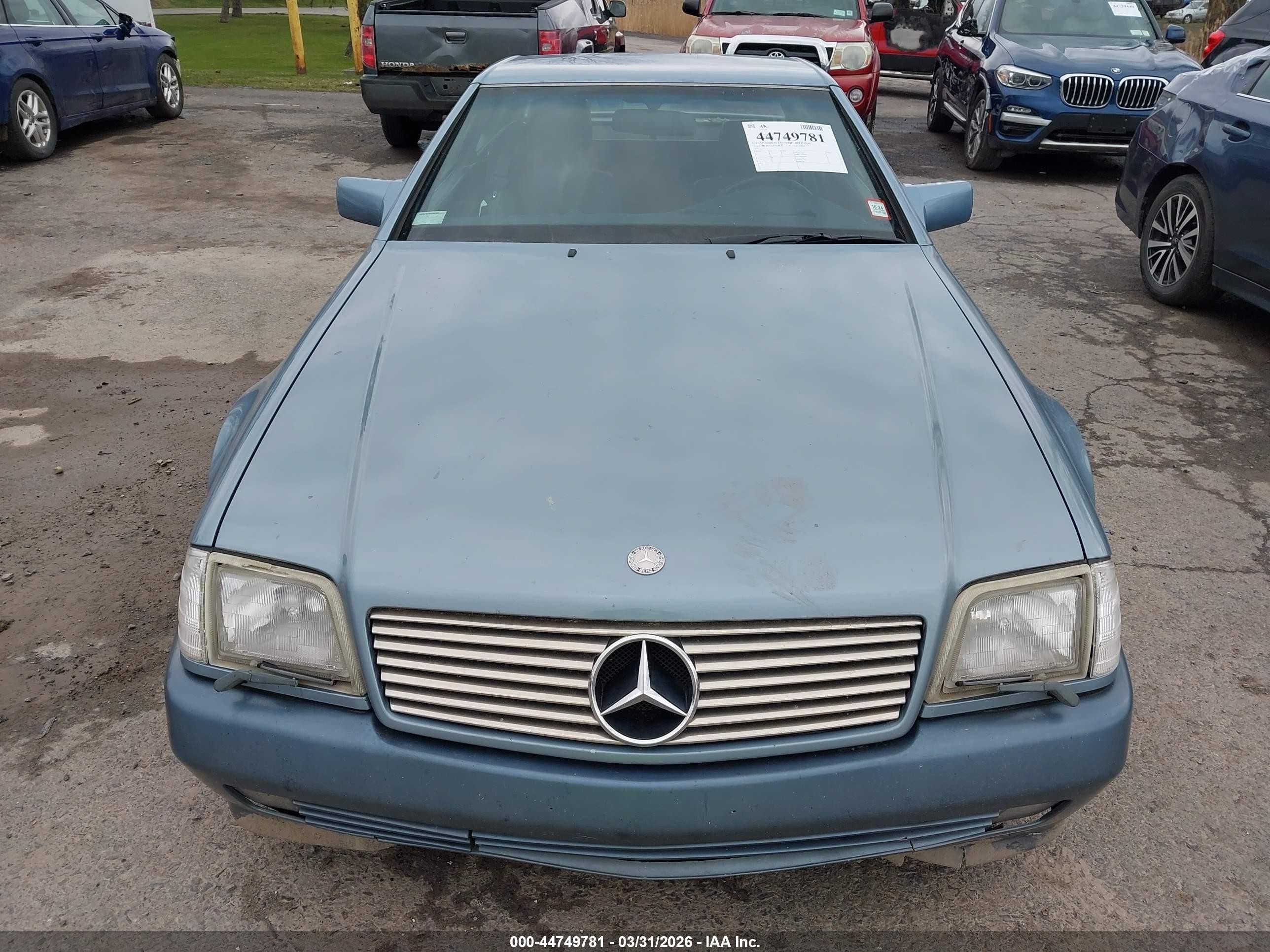 1990 Mercedes-benz 300 Sl Blue vin: WDBFA61E1LF003980