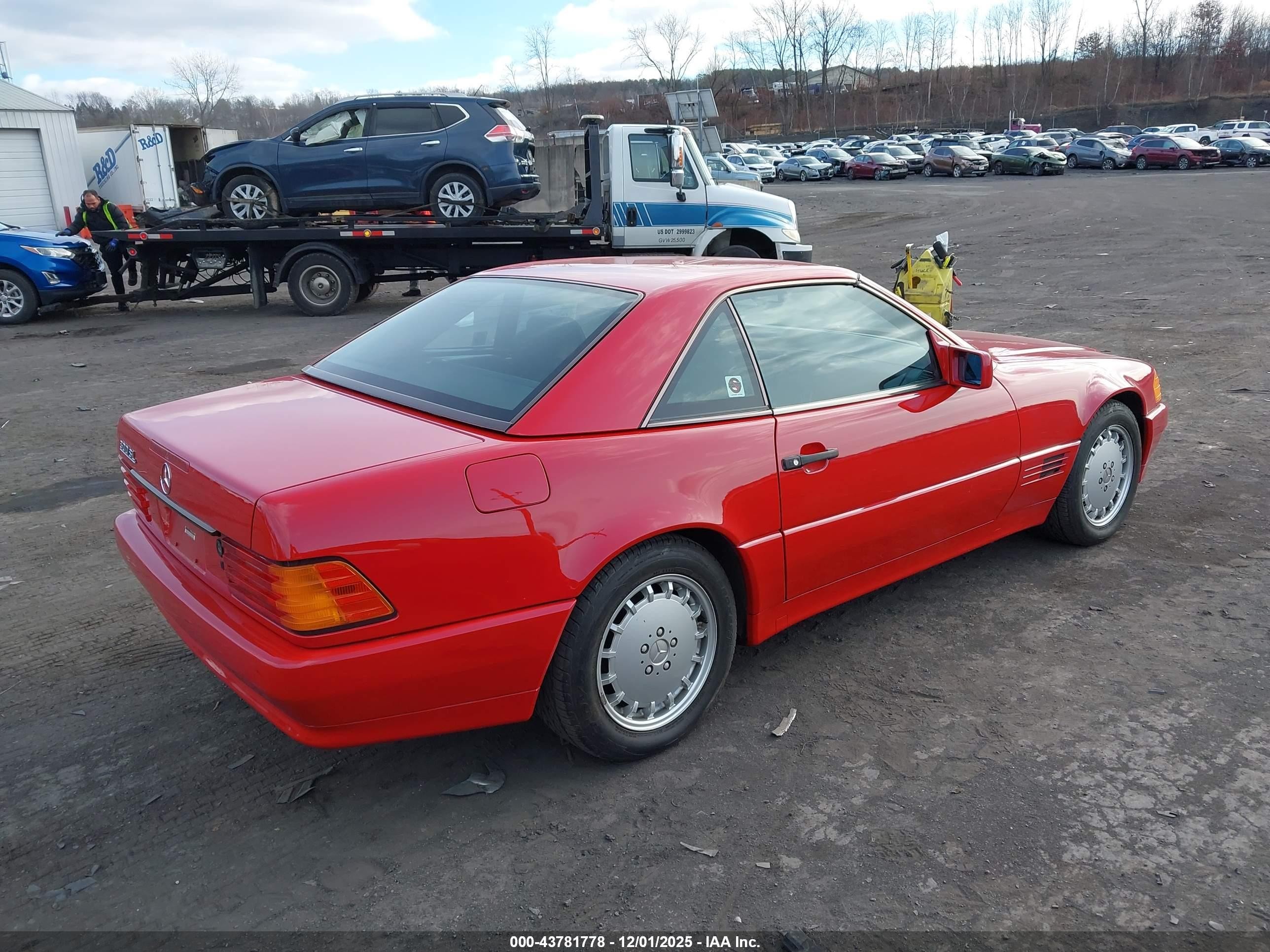 1990 Mercedes-benz 300 Sl Красный vin: WDBFA61E1LF013554