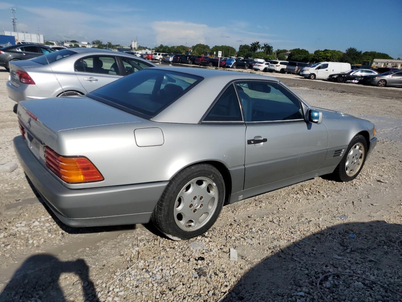 1991 Mercedes-benz 300 Sl Silver vin: WDBFA61E1MF022918