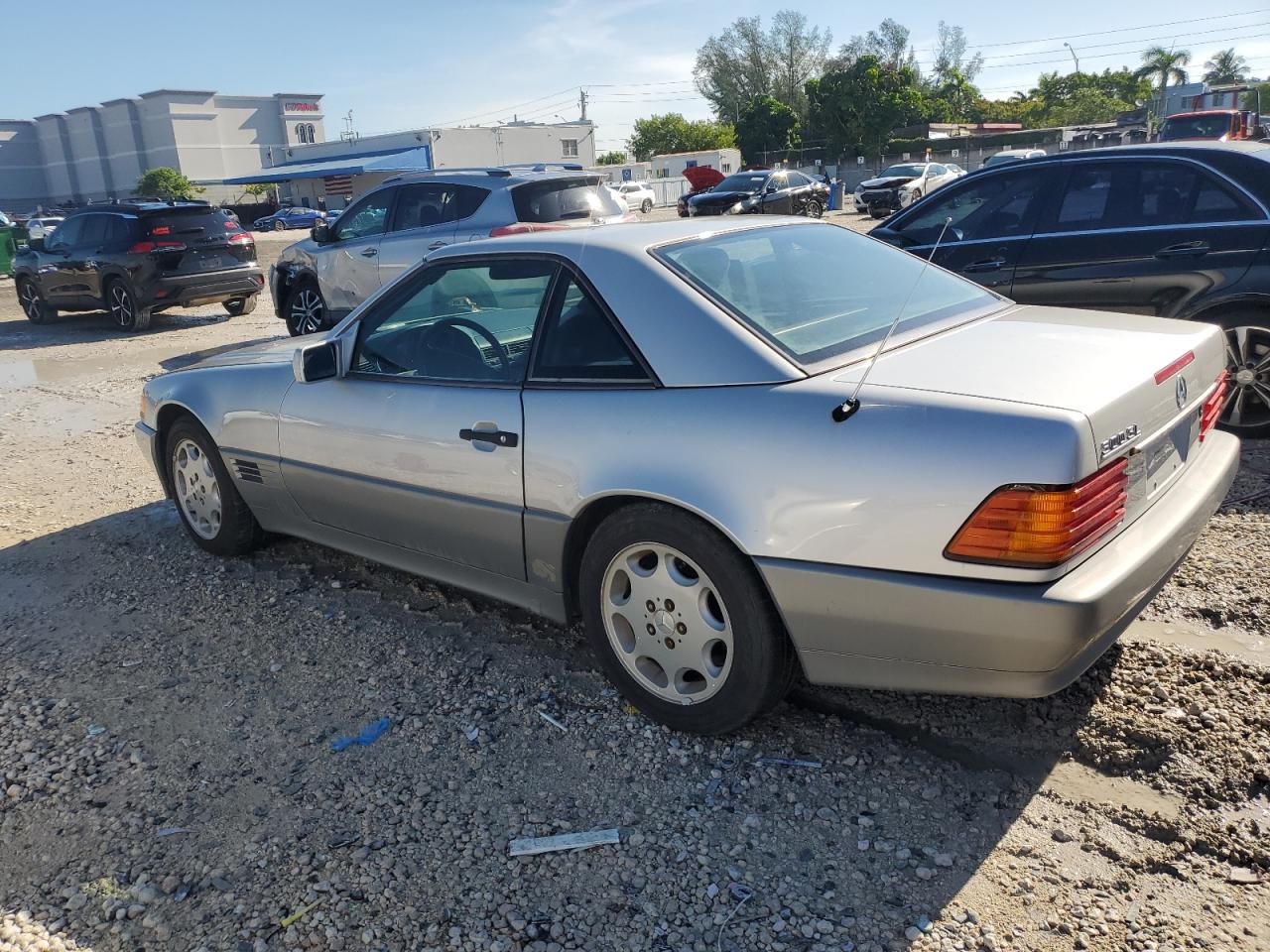 1991 Mercedes-benz 300 Sl Silver vin: WDBFA61E1MF022918