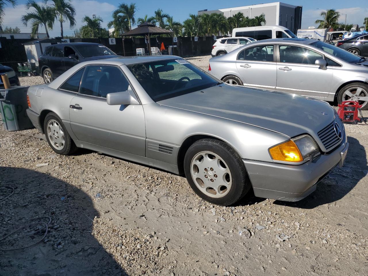 1991 Mercedes-benz 300 Sl Silver vin: WDBFA61E1MF022918