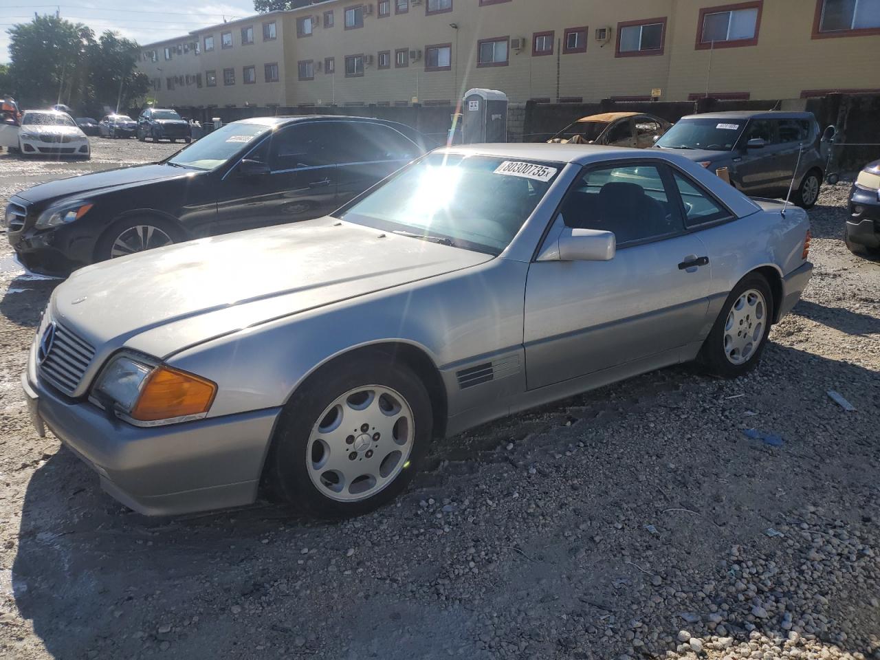 1991 Mercedes-benz 300 Sl Silver vin: WDBFA61E1MF022918
