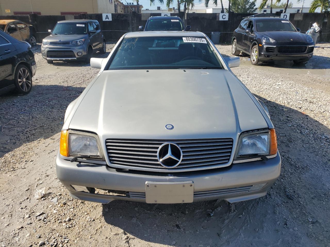 1991 Mercedes-benz 300 Sl Silver vin: WDBFA61E1MF022918