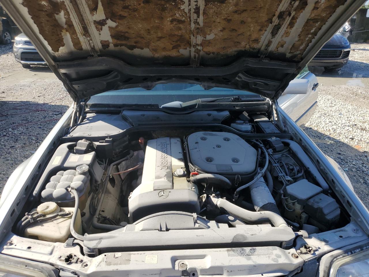 1991 Mercedes-benz 300 Sl Silver vin: WDBFA61E1MF022918