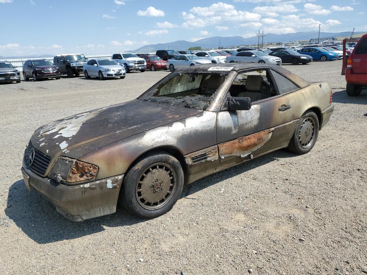 1991 Mercedes-benz 300 Sl Burn vin: WDBFA61E2MF018313