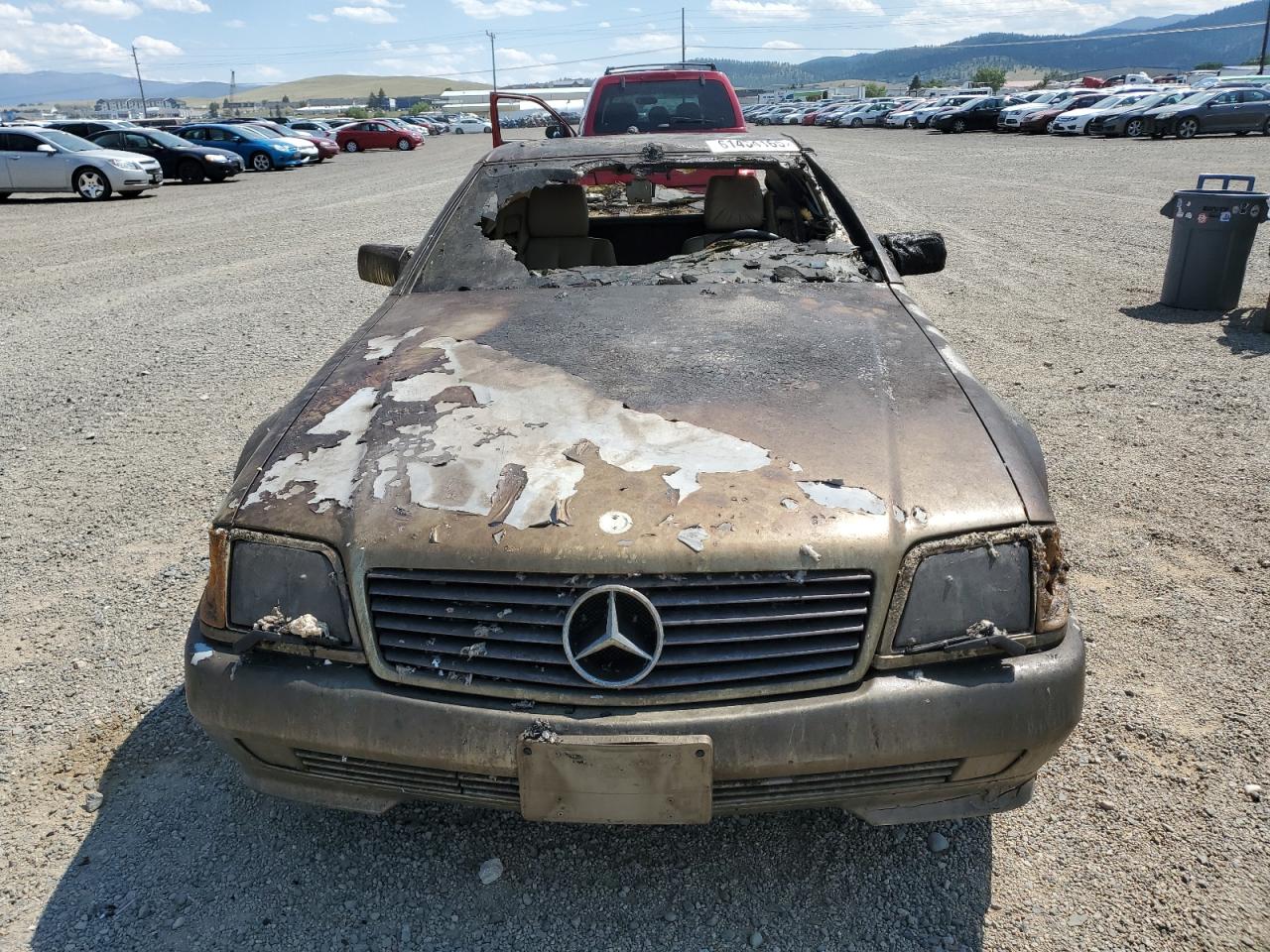 1991 Mercedes-benz 300 Sl Burn vin: WDBFA61E2MF018313