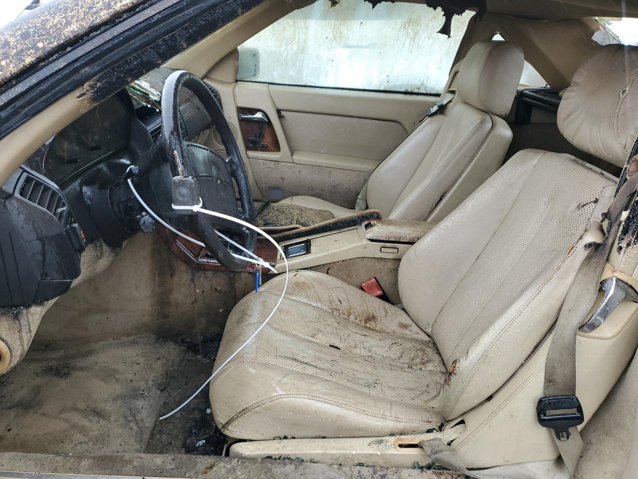 1991 Mercedes-benz 300 Sl Burn vin: WDBFA61E2MF018313