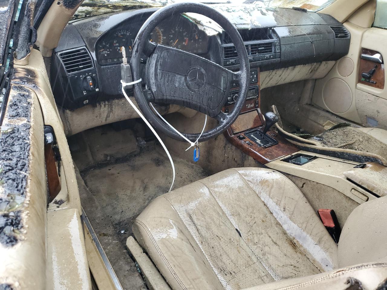 1991 Mercedes-benz 300 Sl Burn vin: WDBFA61E2MF018313