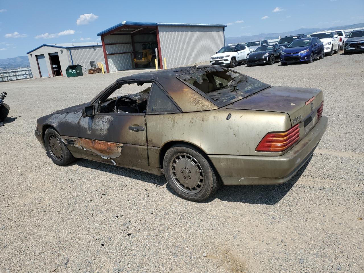 1991 Mercedes-benz 300 Sl Burn vin: WDBFA61E2MF018313