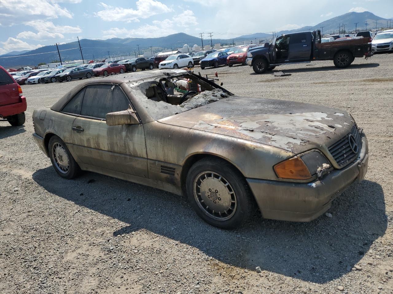 1991 Mercedes-benz 300 Sl Burn vin: WDBFA61E2MF018313