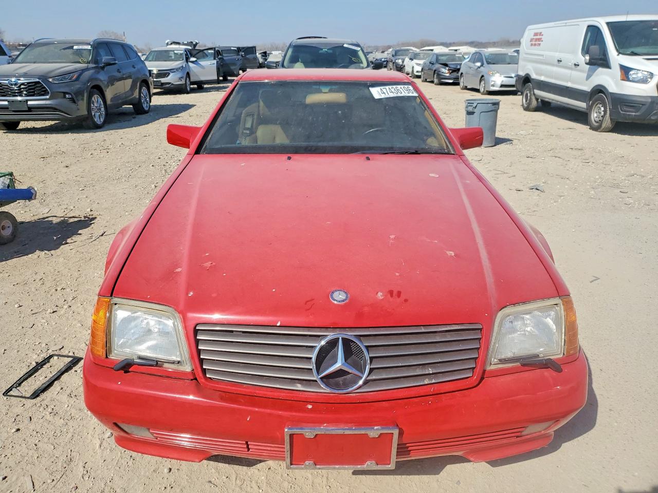 1991 Mercedes-benz 300 Sl Red vin: WDBFA61E2MF030610