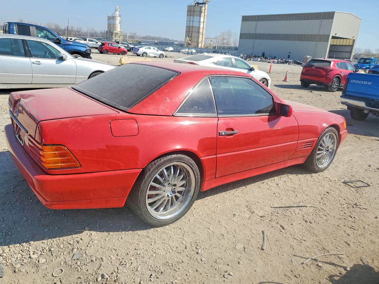 1991 Mercedes-benz 300 Sl Red vin: WDBFA61E2MF030610