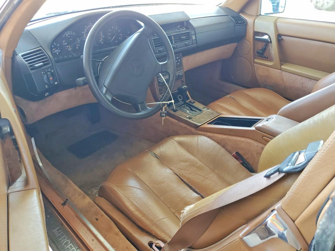 1992 Mercedes-benz 300 Sl White vin: WDBFA61E2NF045741