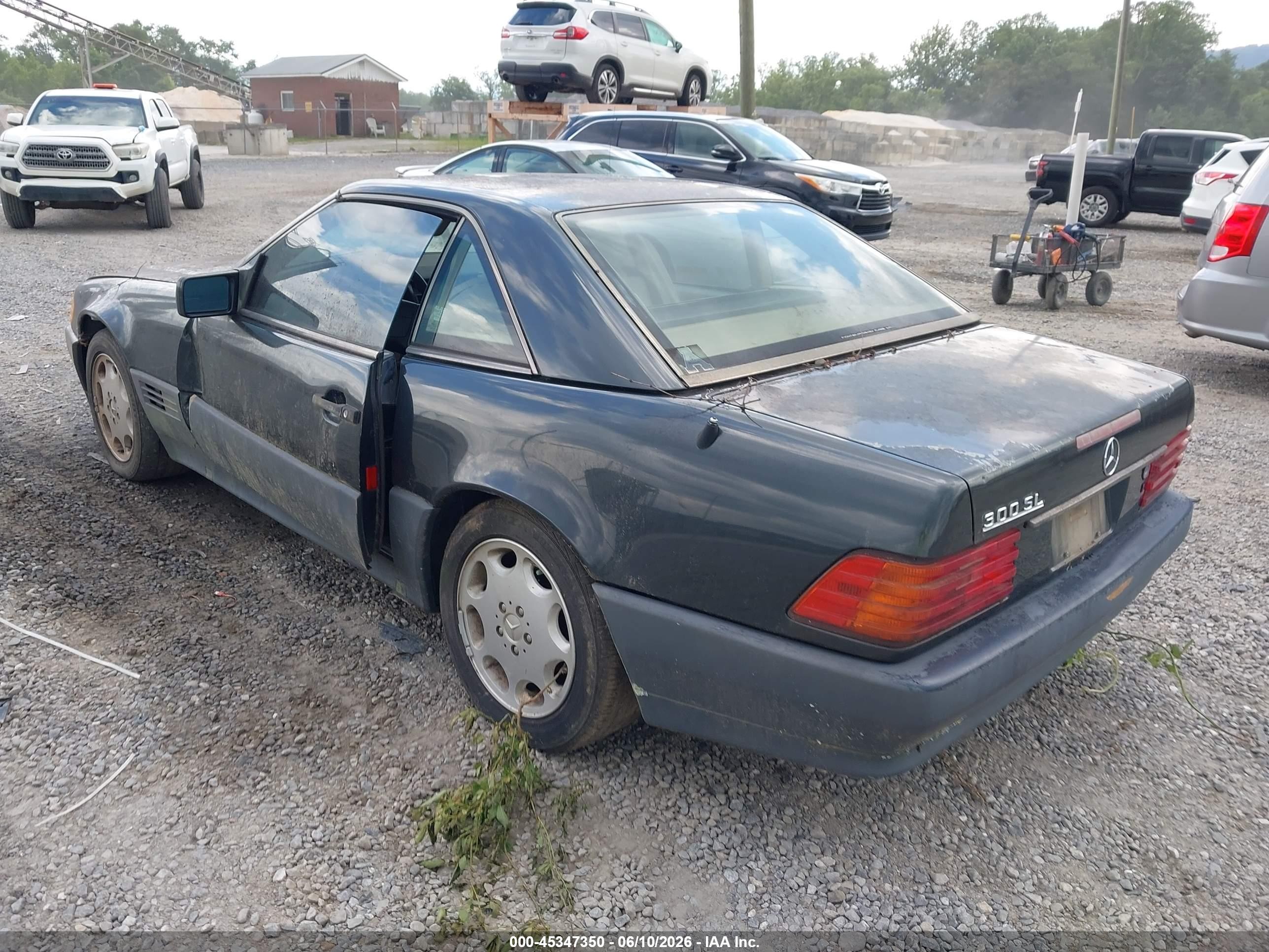 1993 Mercedes-benz 300 Sl Gray vin: WDBFA61E2PF065071