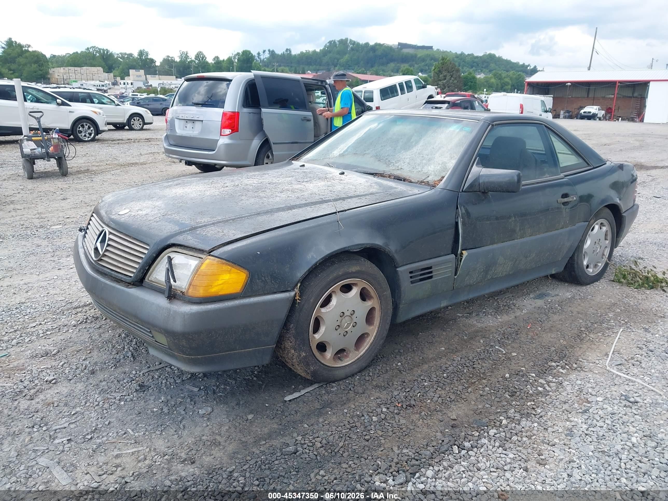 1993 Mercedes-benz 300 Sl Gray vin: WDBFA61E2PF065071