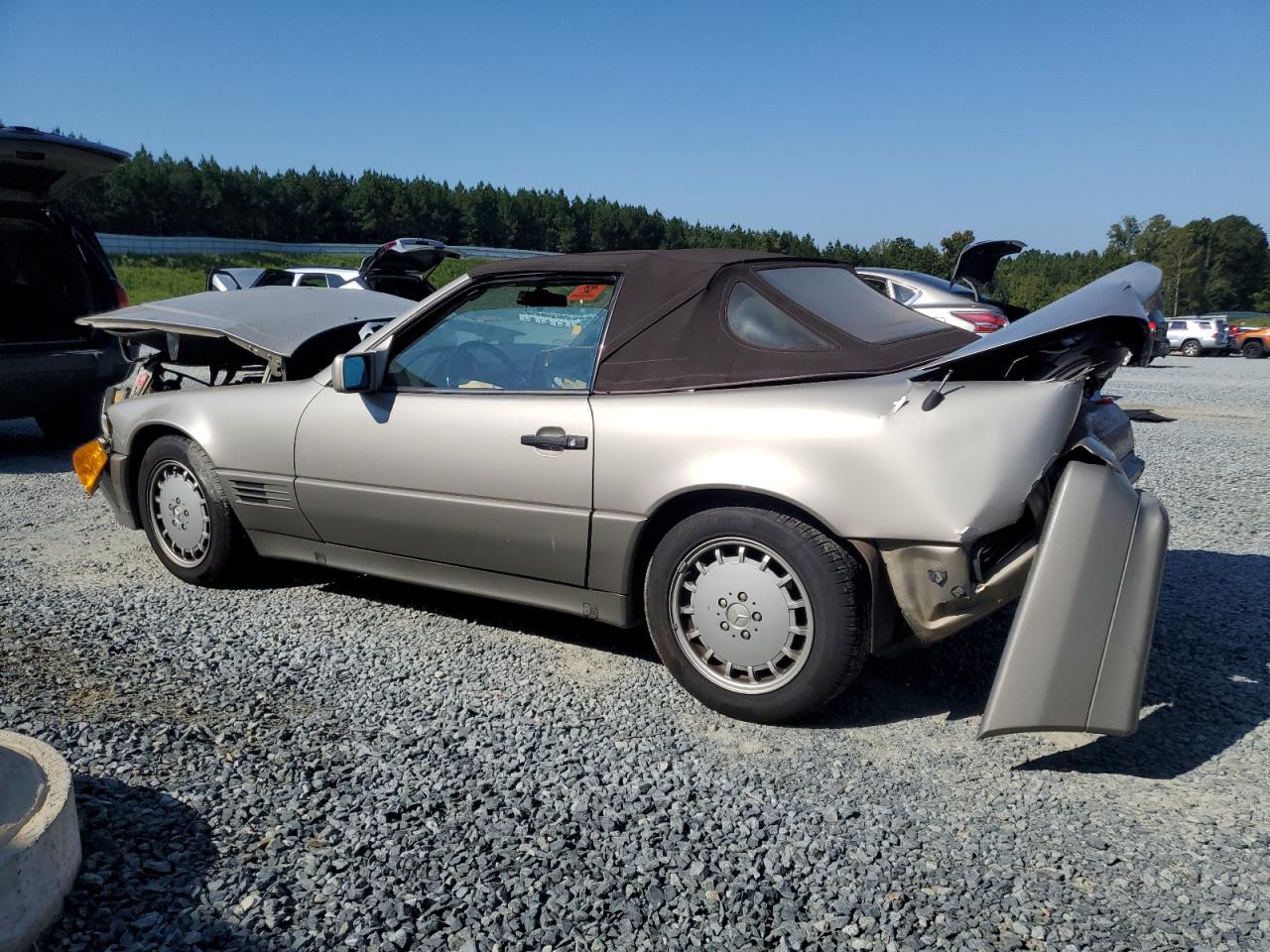 1990 Mercedes-benz 300 Sl Beige vin: WDBFA61E4LF009207