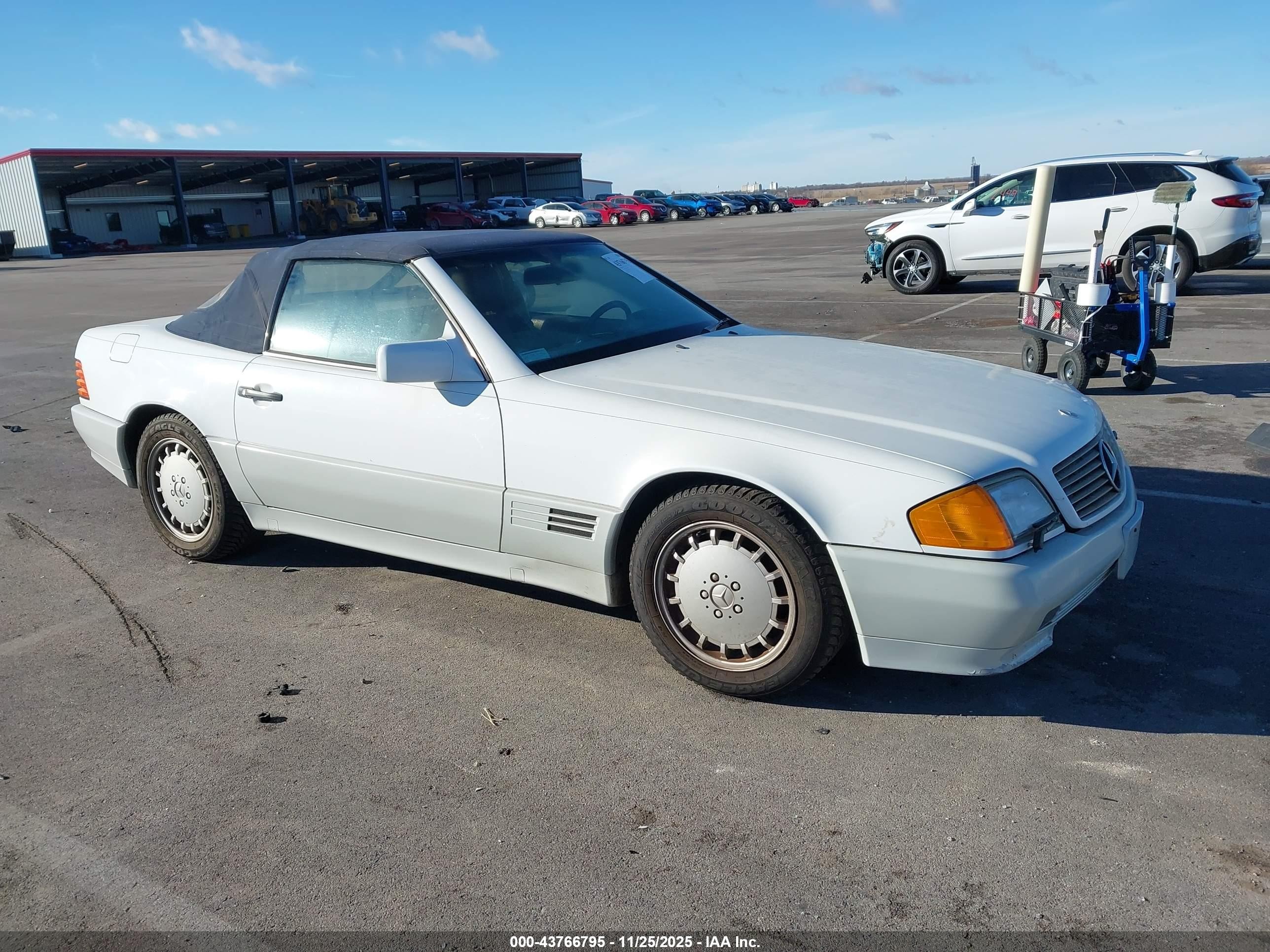 1991 Mercedes-benz 300 Sl White vin: WDBFA61E4MF020936