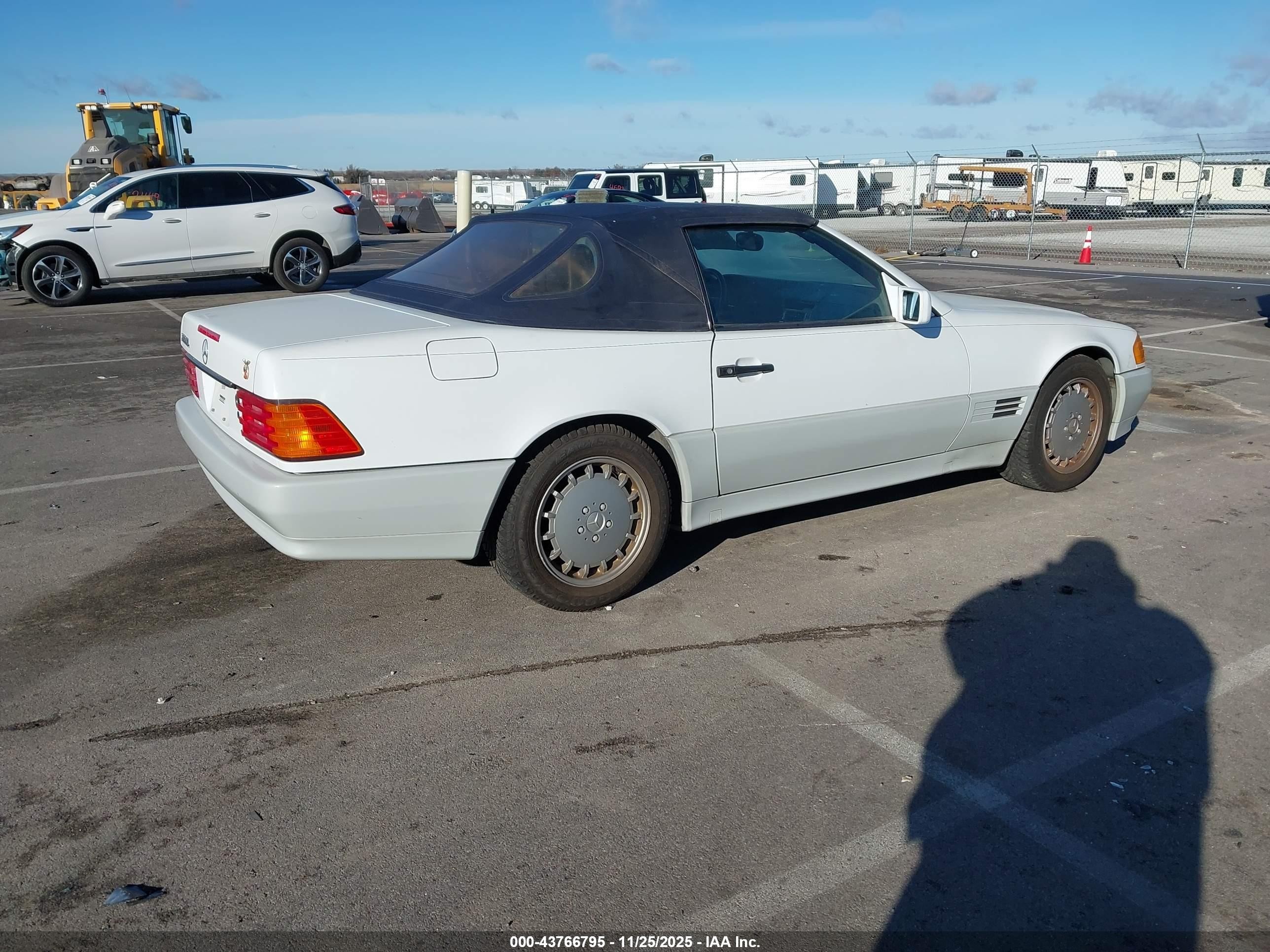 1991 Mercedes-benz 300 Sl White vin: WDBFA61E4MF020936