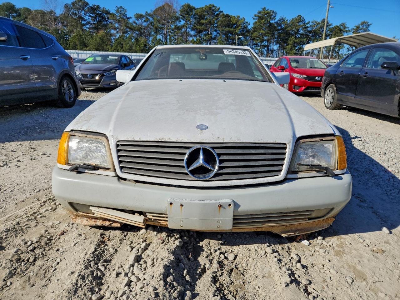 1991 Mercedes-benz 300 Sl White vin: WDBFA61E4MF026879