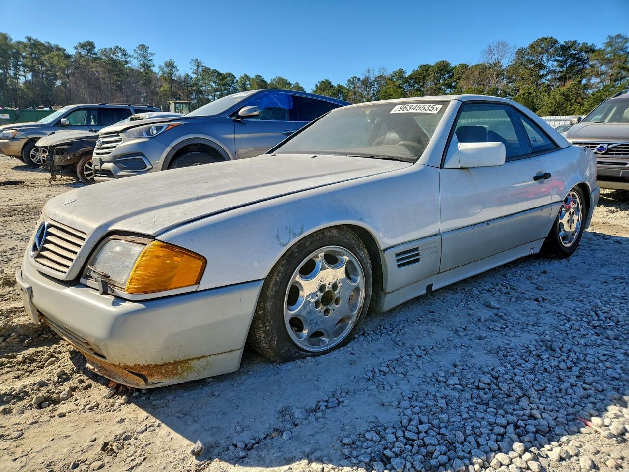 1991 Mercedes-benz 300 Sl White vin: WDBFA61E4MF026879