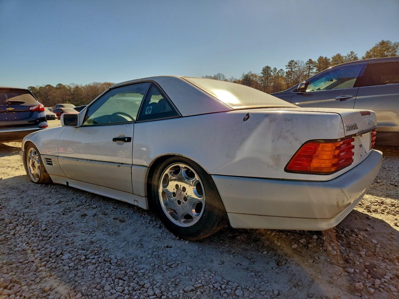1991 Mercedes-benz 300 Sl White vin: WDBFA61E4MF026879