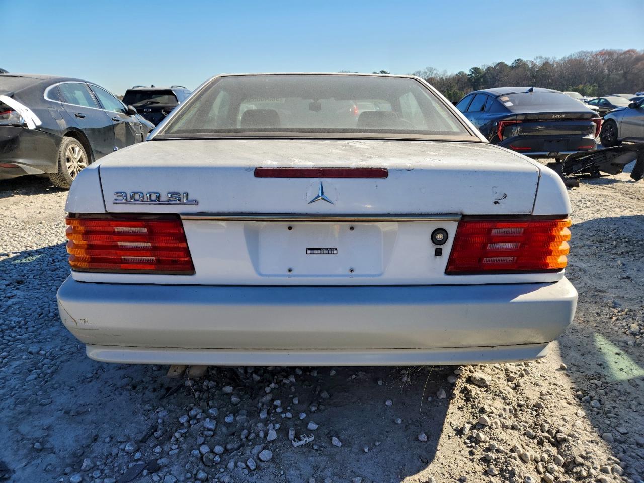 1991 Mercedes-benz 300 Sl White vin: WDBFA61E4MF026879