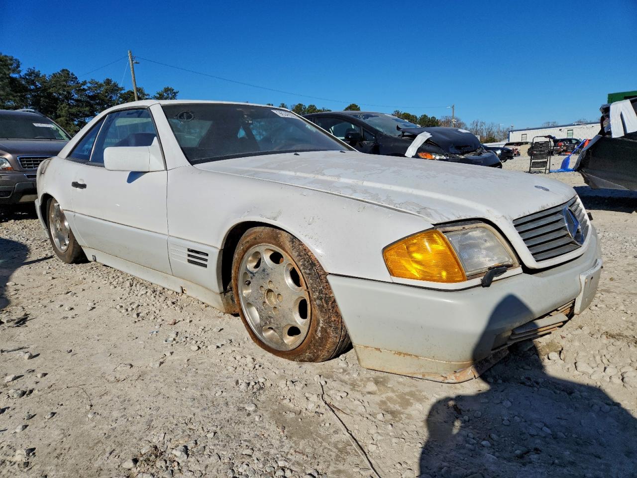 1991 Mercedes-benz 300 Sl White vin: WDBFA61E4MF026879