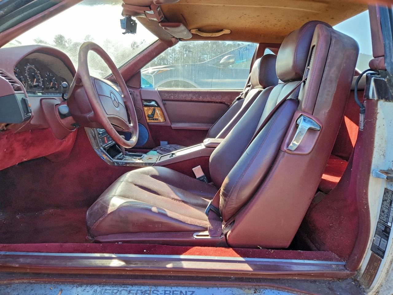 1991 Mercedes-benz 300 Sl White vin: WDBFA61E4MF026879