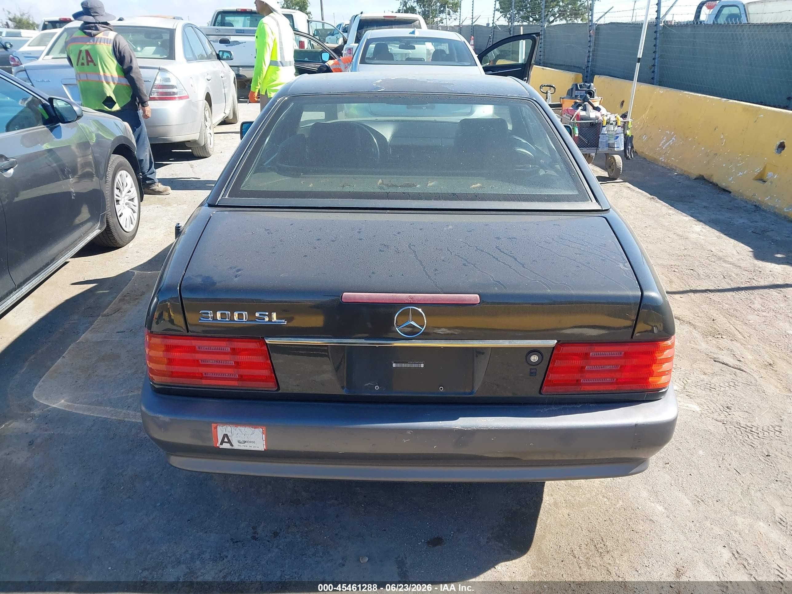 1992 Mercedes-benz 300 Sl Gray vin: WDBFA61E4NF042405