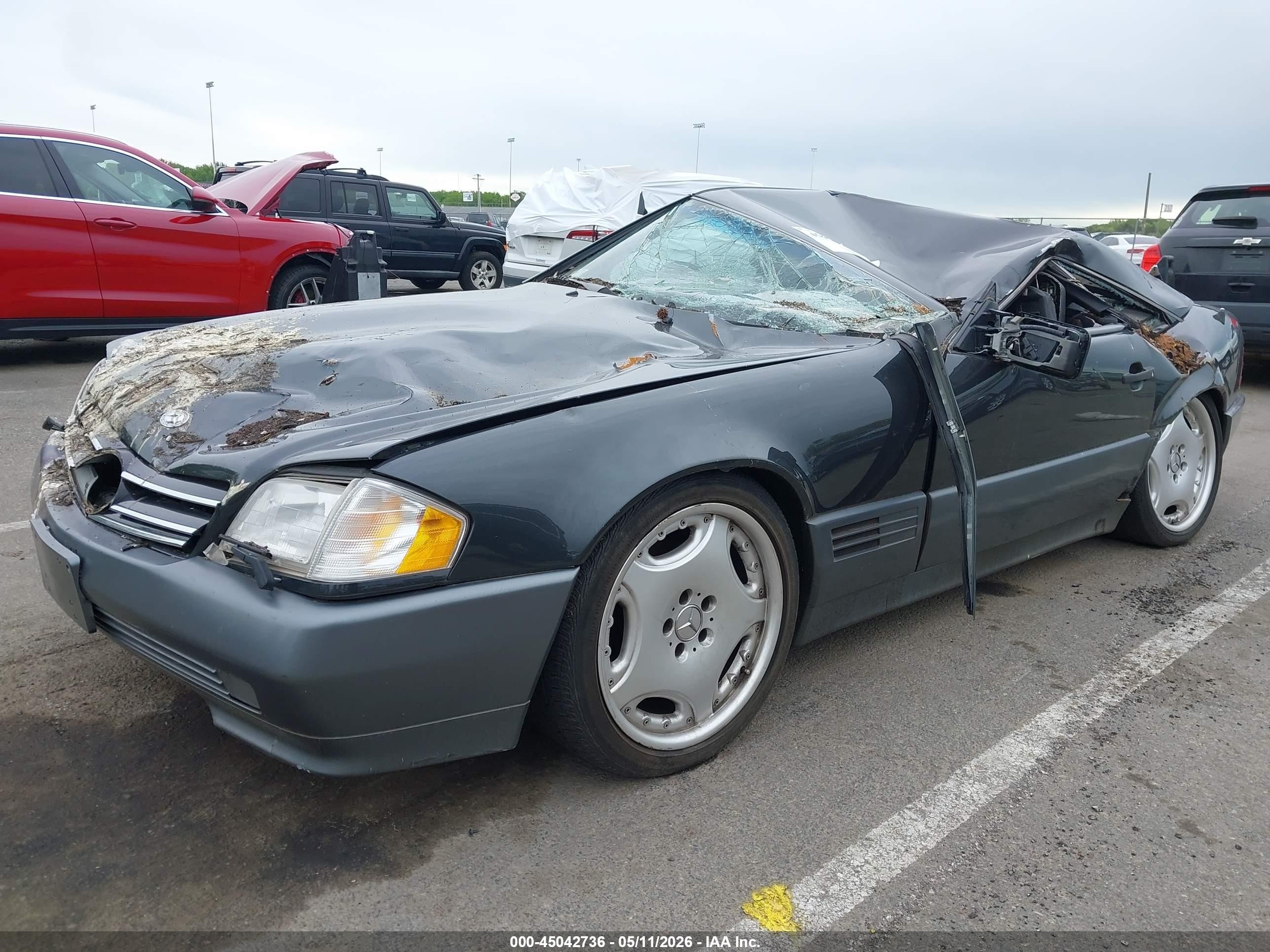 1992 Mercedes-benz 300 Sl Gray vin: WDBFA61E4NF043246